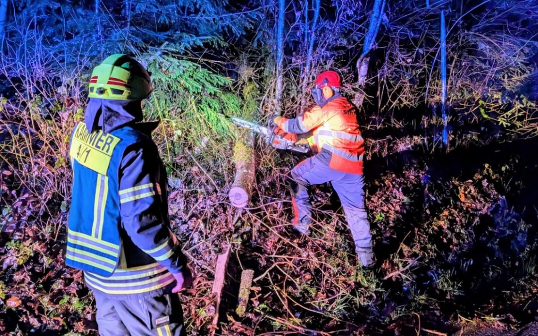 Windiges Schmuddelwetter führte zu einigen Feuerwehreinsätzen