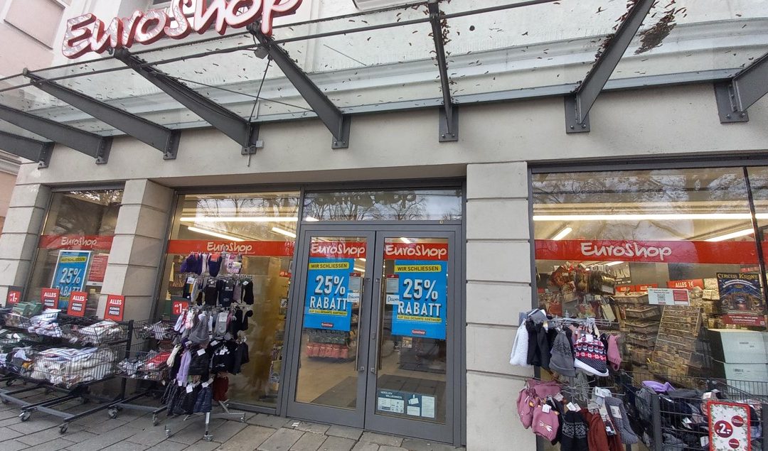 „Euroshop“ in der Rosenheimer Innenstadt schließt