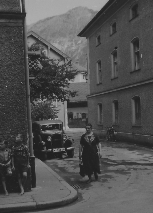 Bad Reichenhall Poststraße in Bad Reichenhall im Jahr 1938. Foto: Archiv Herbert Borrmann