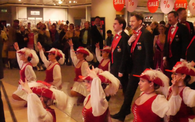Faschingsstimmung im Rosenheimer Kaufhaus Galeria