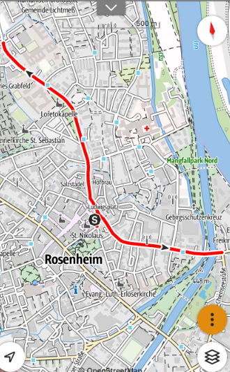Grafik Die Route der Poolnudelaktion. Foto: re