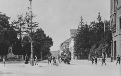 Königstraße, Rosenheim, um ca. 1910