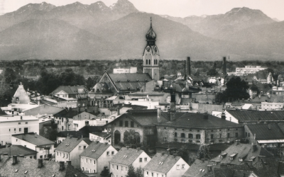 Rosenheim, Panoramaaufnahme, 1968