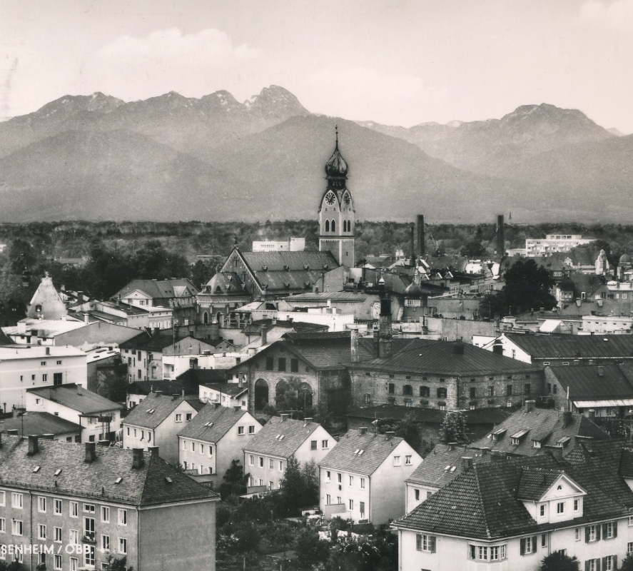 nachrichten Rosenheimer Innenstadt im Jahr 1968. Foto: Archiv Herbert Borrmann