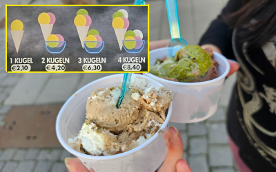 Ansturm auf die Eisdielen in Rosenheim