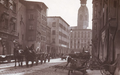Heilig-Geist-Straße, Rosenheim, ca. 1890