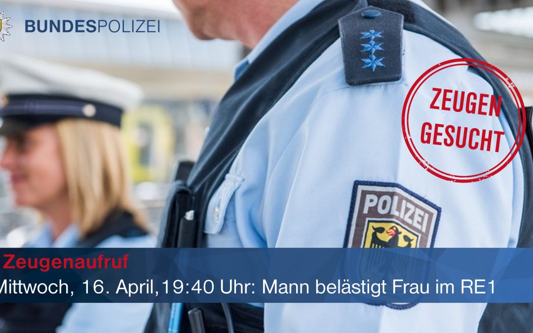 Flucht nach Sexualdelikt in Regionalzug nach München