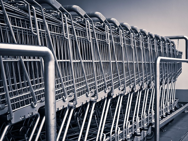Einkaufswagen Einkaufswagen. Foto: re