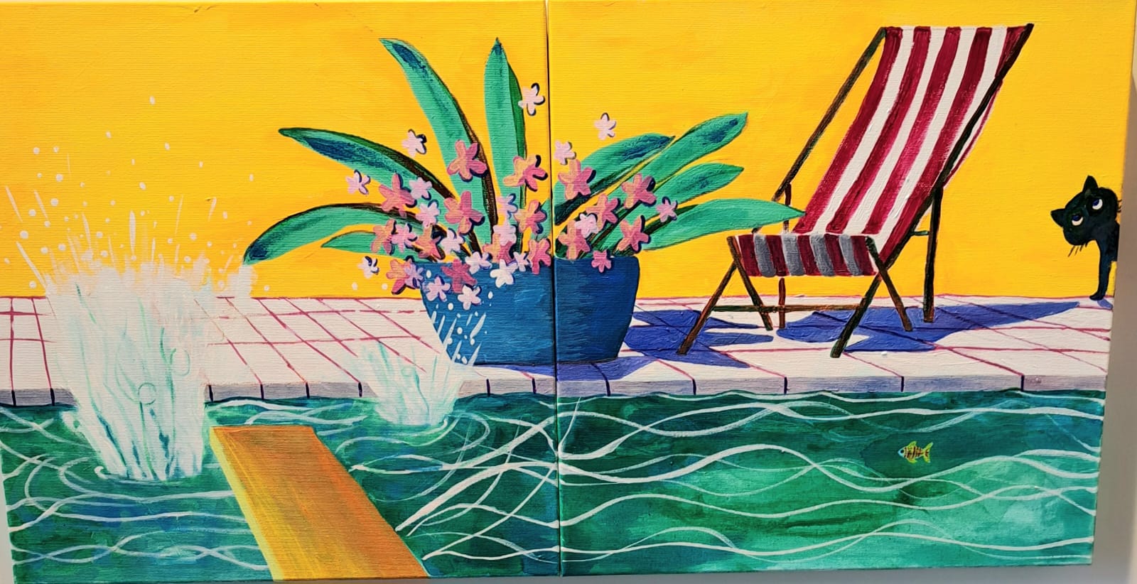 IMG-20250418-WA0010 Exponat der Ausstellung "Farbe 3" im Haus des Gastes in Gstadt am Chiemsee. Foto: Hendrik Heuser