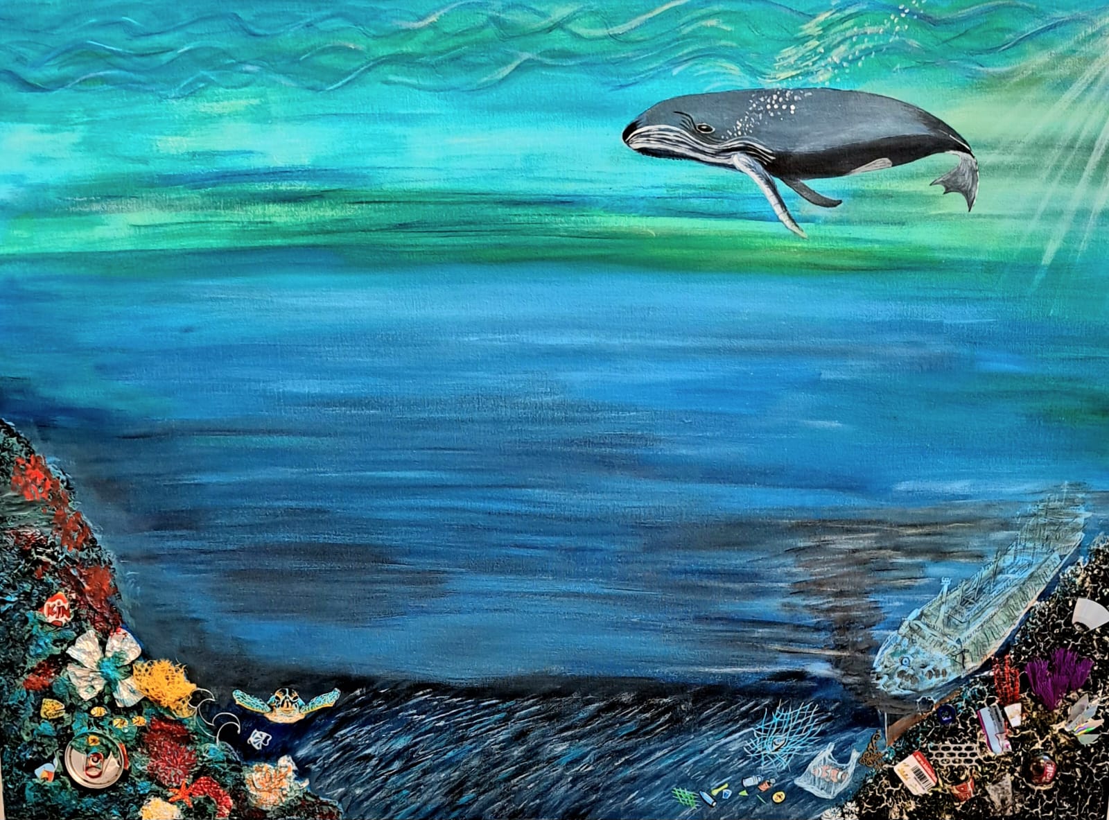 IMG-20250418-WA0012 Exponat der Ausstellung "Farbe 4" im Haus des Gastes in Gstadt am Chiemsee. Foto: Hendrik Heuser