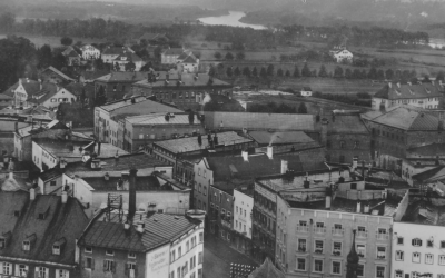 Rosenheim, Panoramafoto, ca. 1920er