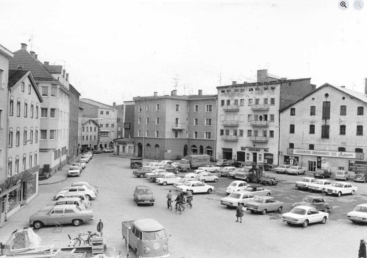 Salzstadel 1 Salzstadel in Rosenheim im Jahr 1971. Foto: Archiv Herbert Borrmann
