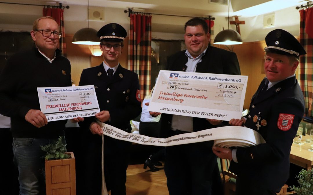 Maisenberg: Finanzielle Unterstützung fürs neue Heim und Fahrzeug der Feuerwehr