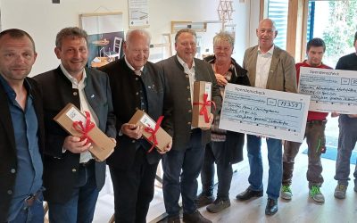 200 Jahre Spedition Dettendorfer: Geladene Gäste spenden fast 45.000 Euro für soziale Einrichtungen in der Region Rosenheim