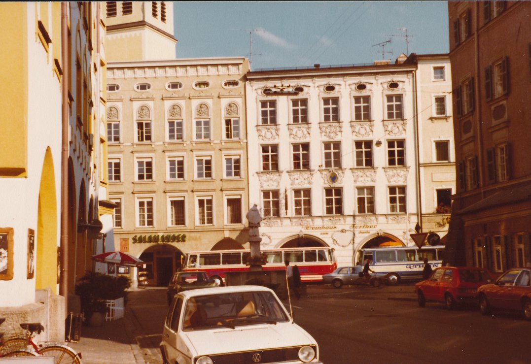 465402972_8680207858692116_7713631657450279662_n Heilig-Geist-Straße in Rosenheim im Jahr 1979. Foto: Archiv Herbert Borrmann