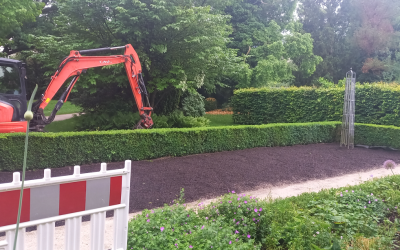 Gartenarbeiten im Rosenheimer Riedergarten