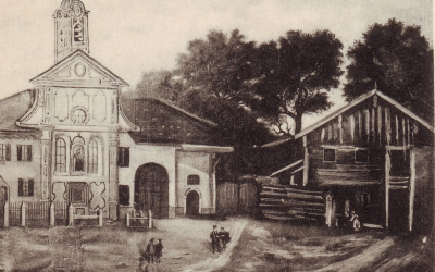 Roßackerkapelle und Perlohnerkeller, Rosenheim, 1850
