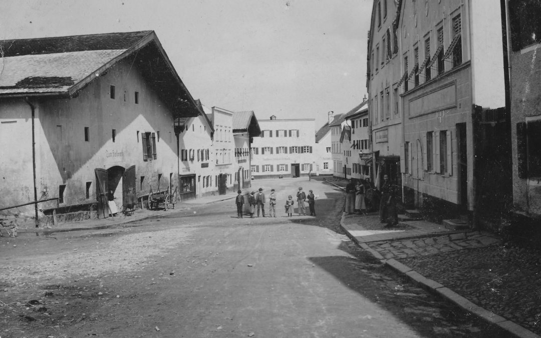 Färberstraße, Rosenheim, ca. 1910