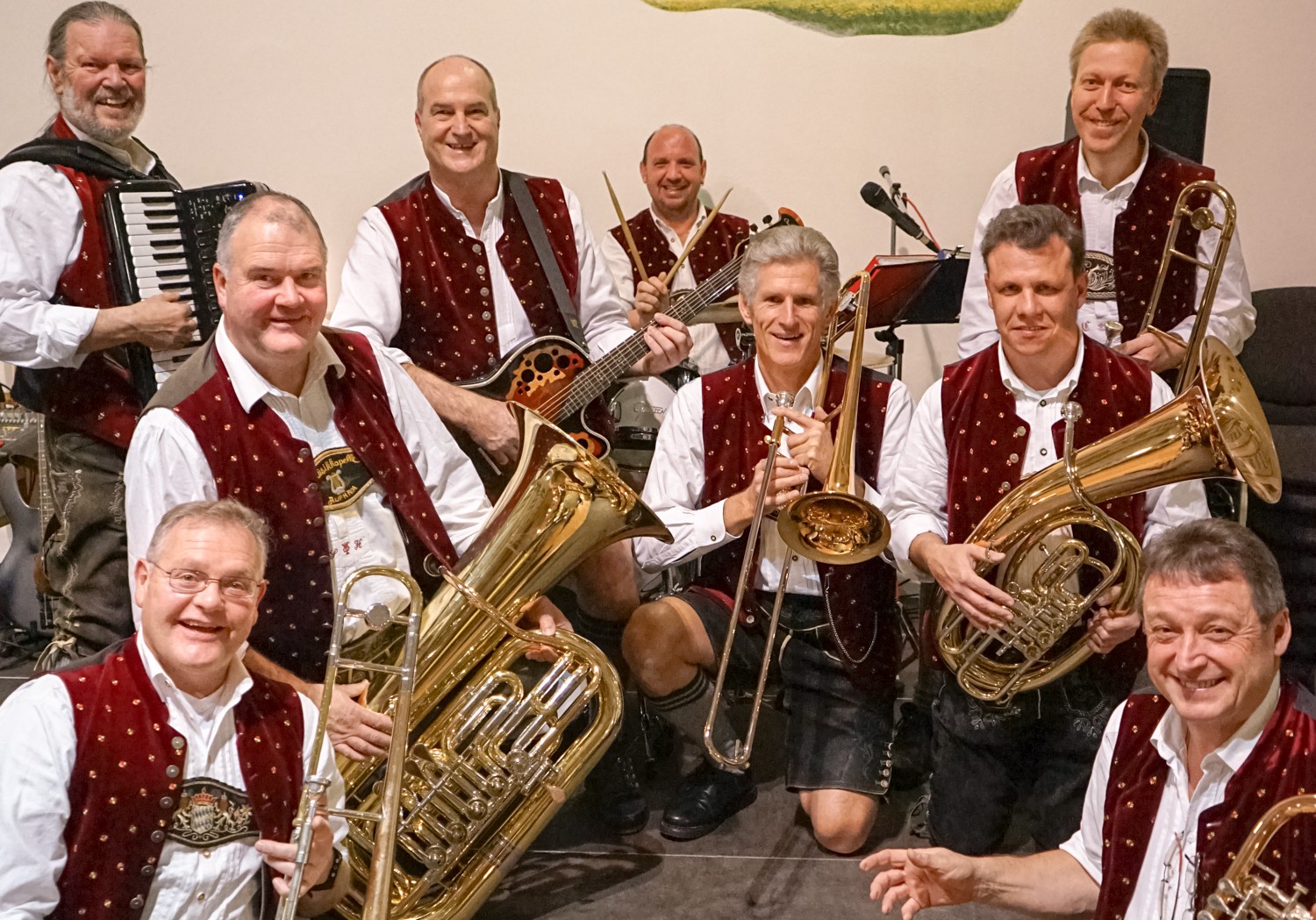 De Richtig`n_02_Kein© De Richtig`n sorgten mit bayrisch-böhmischer Blasmusik für musikalische Stimmung. Foto: Aib-Kur