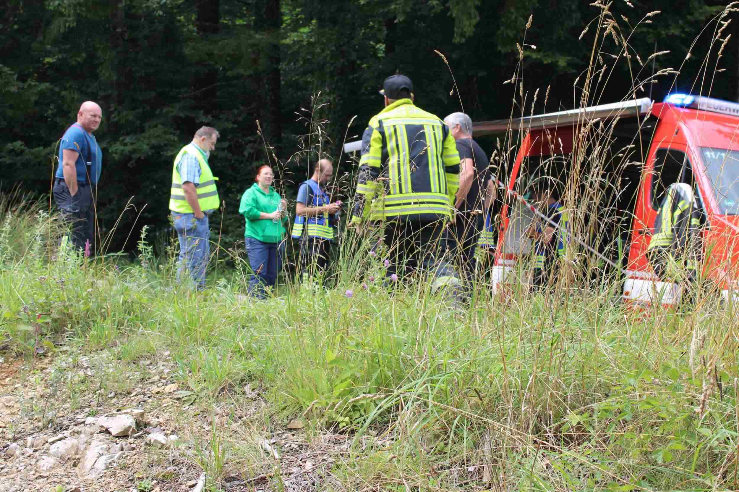 IMG_0060 Bagger-Bergung in Rottau, 27. Juli. Fotos: Hubert Hobmaier