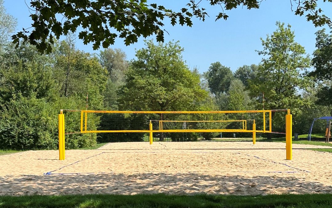 Neue Beachvolleyballfelder am Happinger Ausee