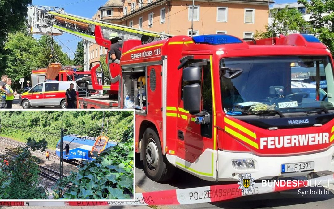 München: 49-jähriger stürzt ins Gleis: Steiler Abhang erschwert Bergung