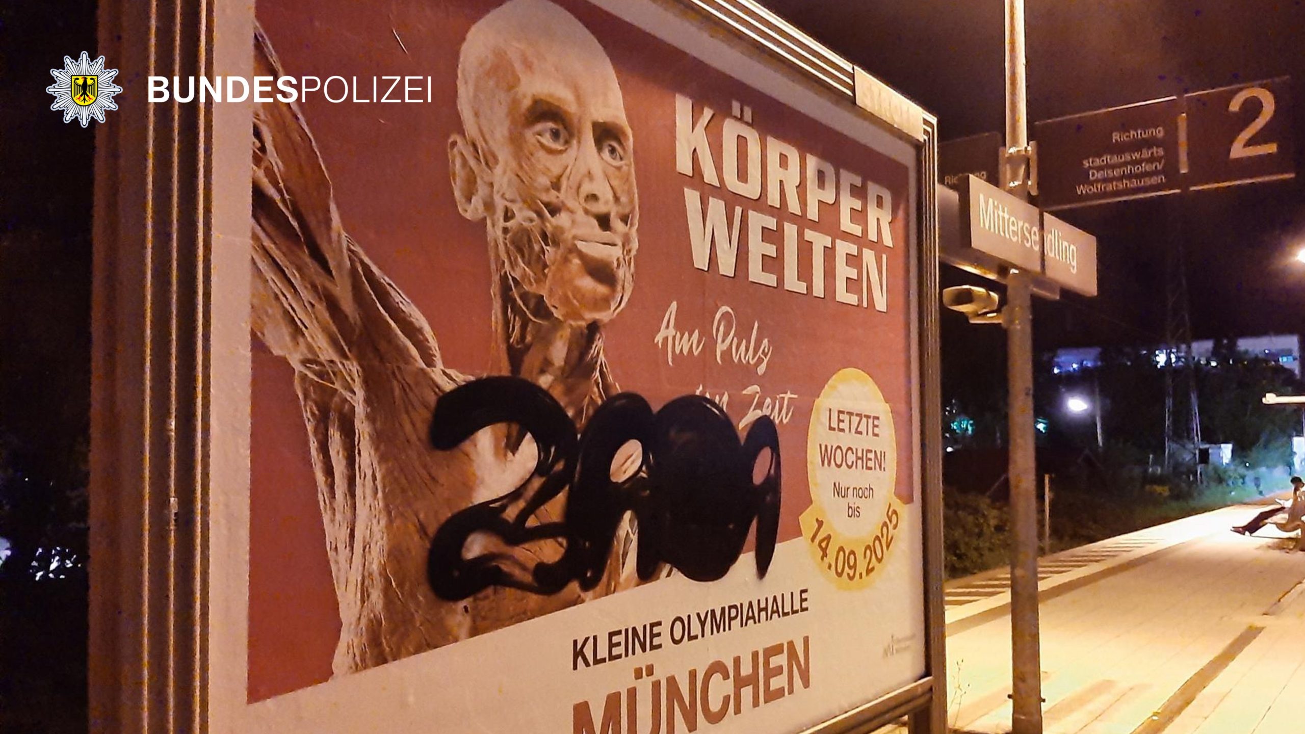 250825_Graffiti_Mittersendling Foto: Bundespolizei