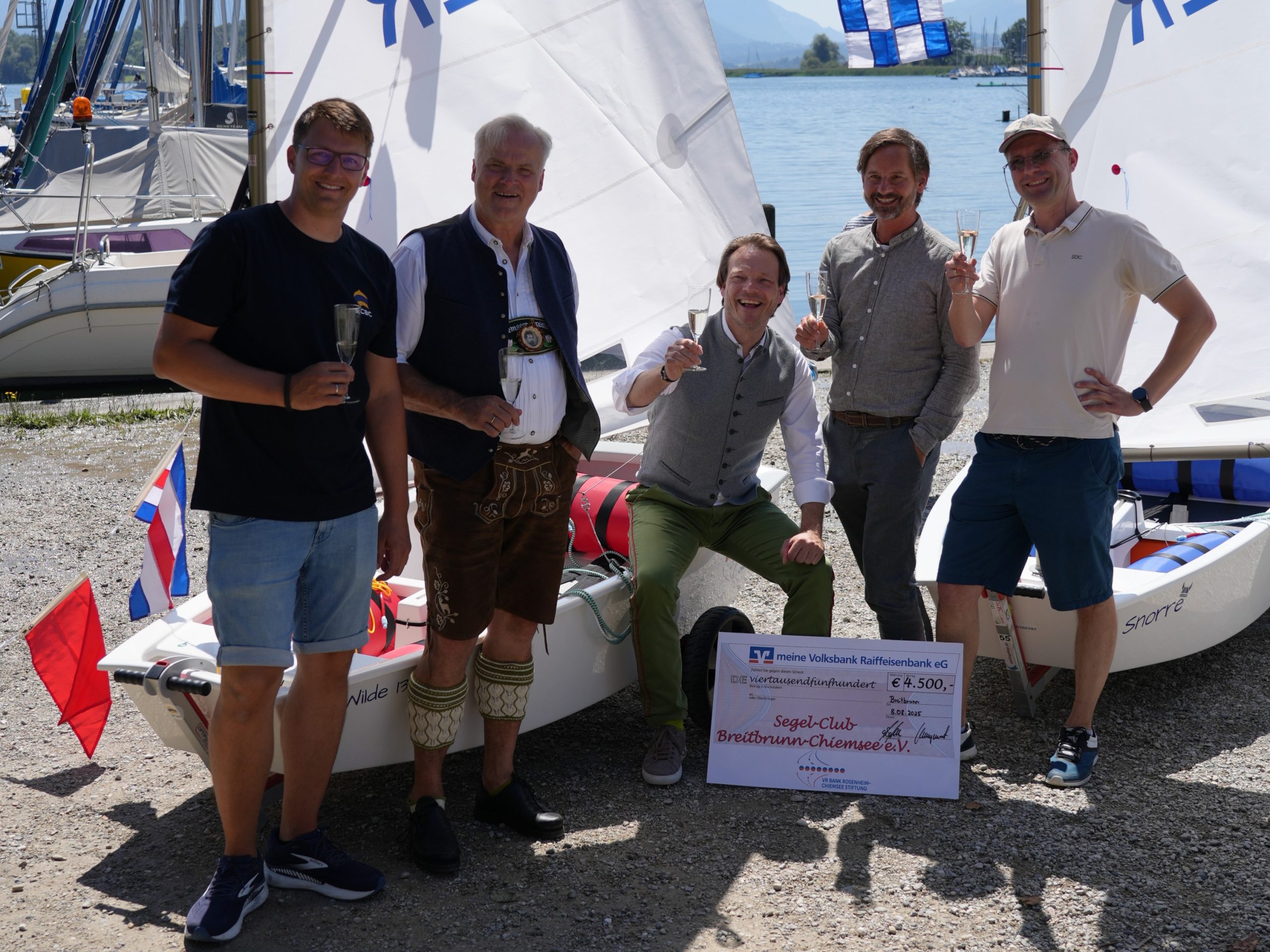 A7404085-2 von links: Martin Dießbacher, Johann Hell, Thomas Karkosch, Wolfgang Schlemer & Benjamin Richter. Foto: Copyright SCBC Breitbrunn Chiemsee