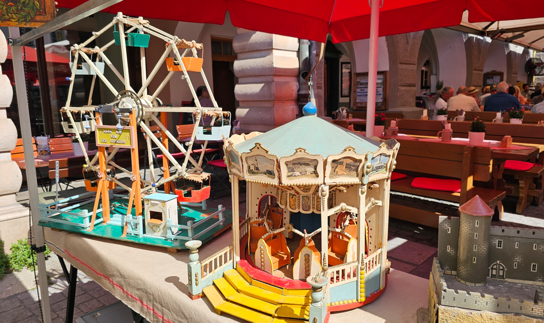 Antikmarkt 1 Antik- und Trödelmarkt in Rosenheim August 2025. Fotos: Innpuls.me