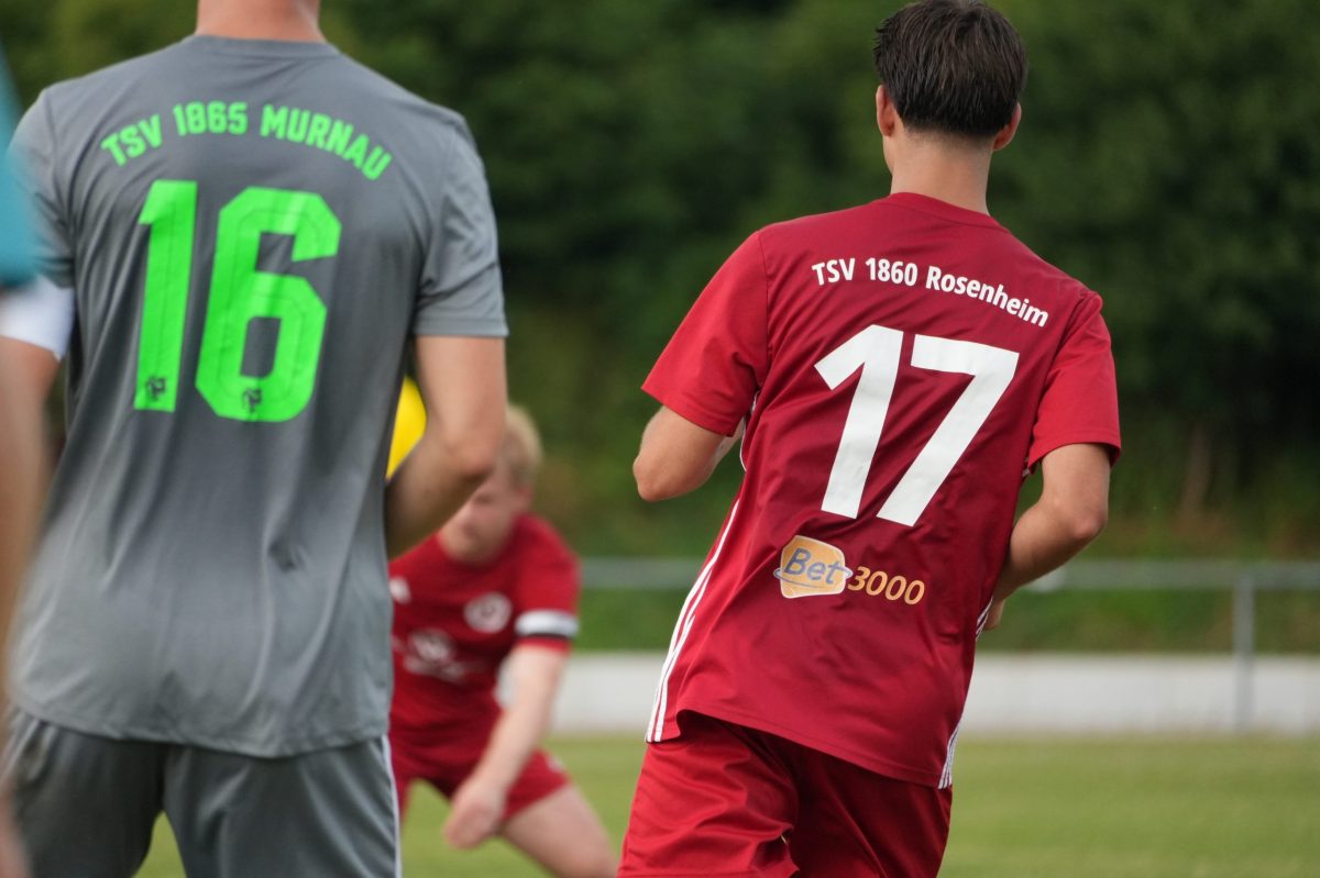 TSV-1865-Murnau-1200×0 TSV 1860 Rosenheim, Landesliga gegen Murnau am Samstag, 16.8.2025. Foto: TSV 1860 Rosenheim