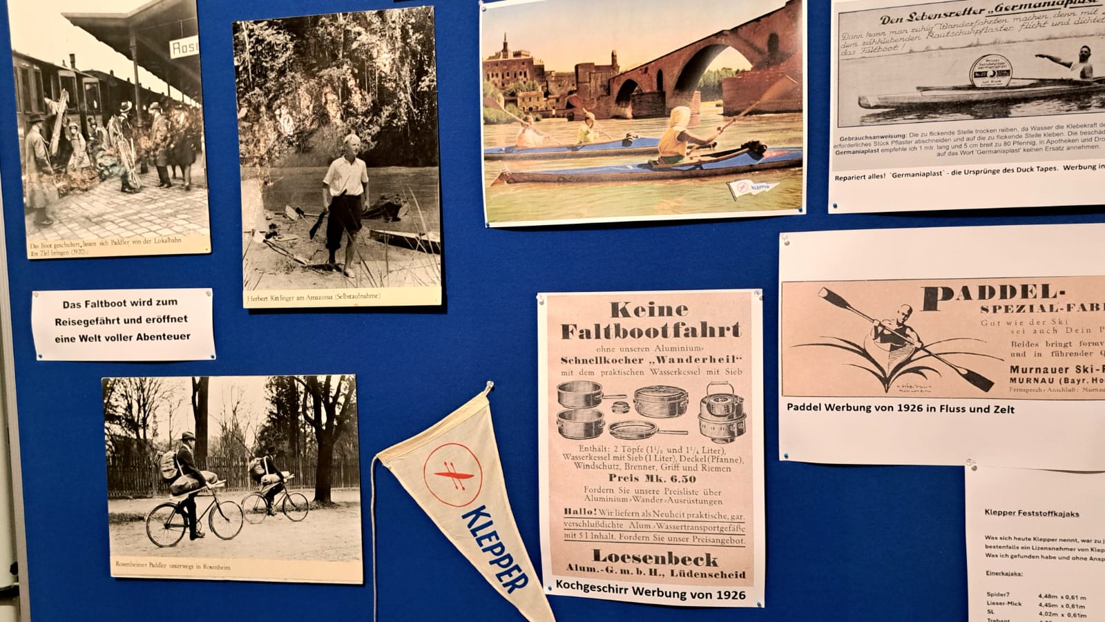 Kajak (4) Ausstellung im KKR-Festzelt gibt Einblick in die Geschichte des Vereins. Fotos: Hendrik Heuser