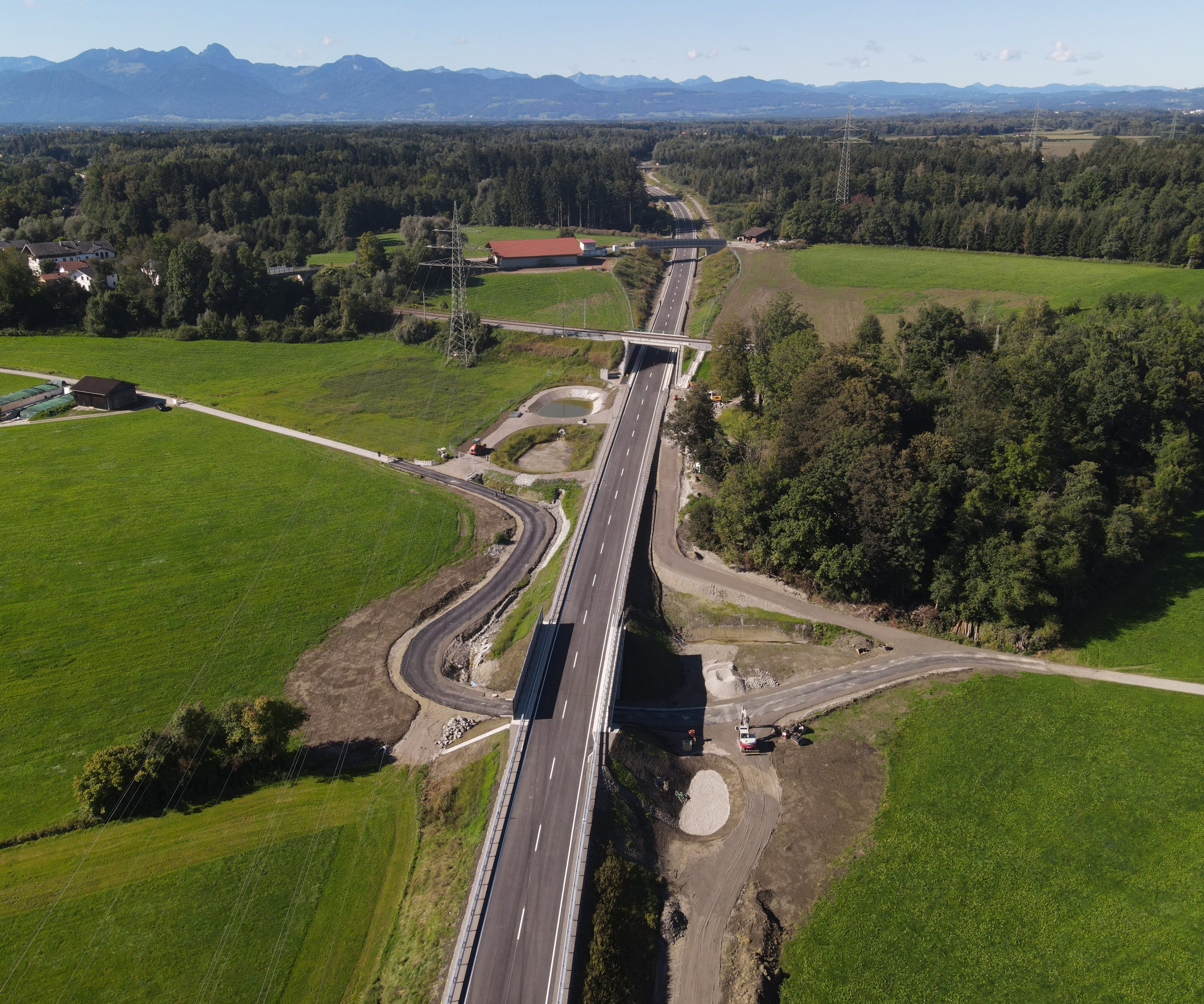PM-48_2025-09-13_Pressefoto Westtangente Rosenheim von der Luft aus gesehen. Foto: Copyright Staatliches Bauamt Rosenheim