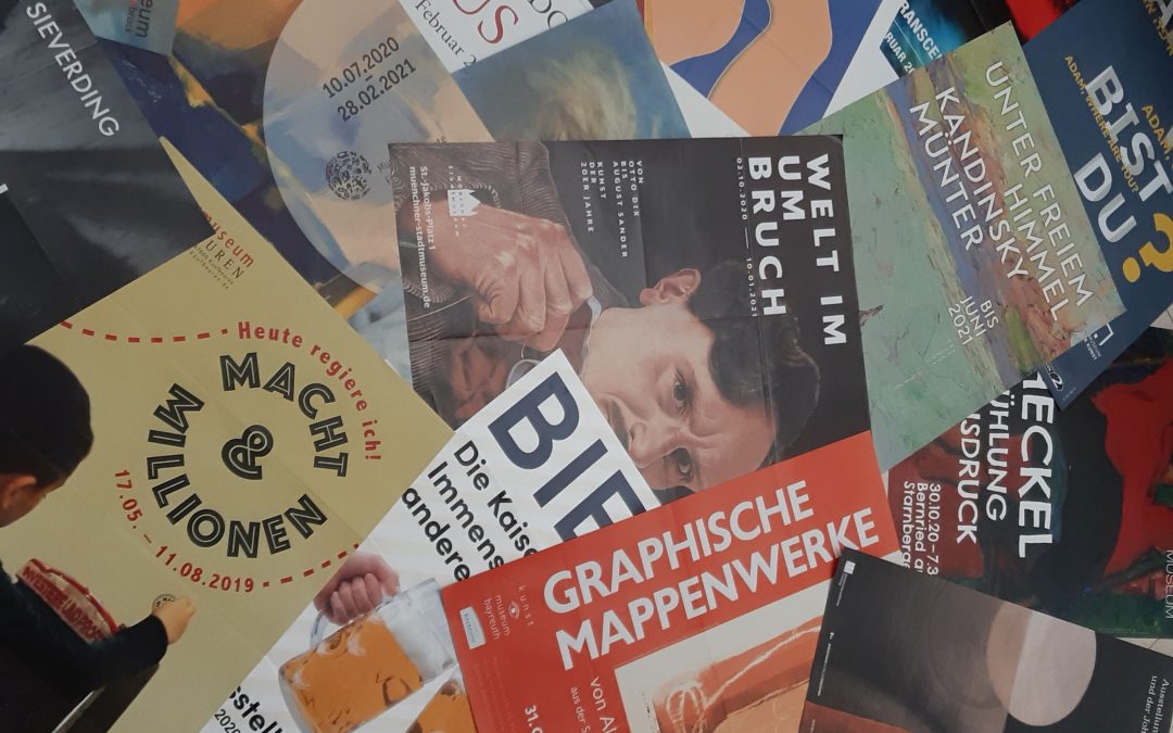 Plakat+Raritäten Markt und SingerSongwriter Abend in der Städtischen Galerie Rosenheim