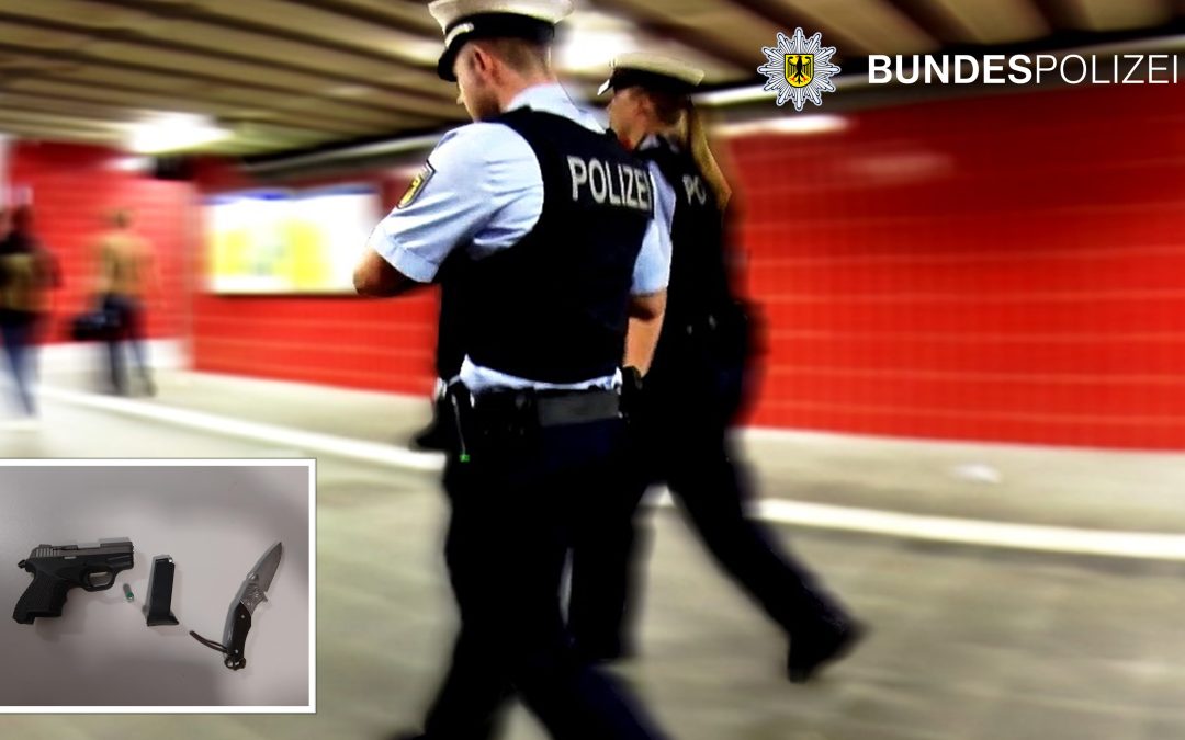 Schreckschusswaffe und Einhandmesser: Bundespolizei stellt Bewaffneten am Ostbahnhof