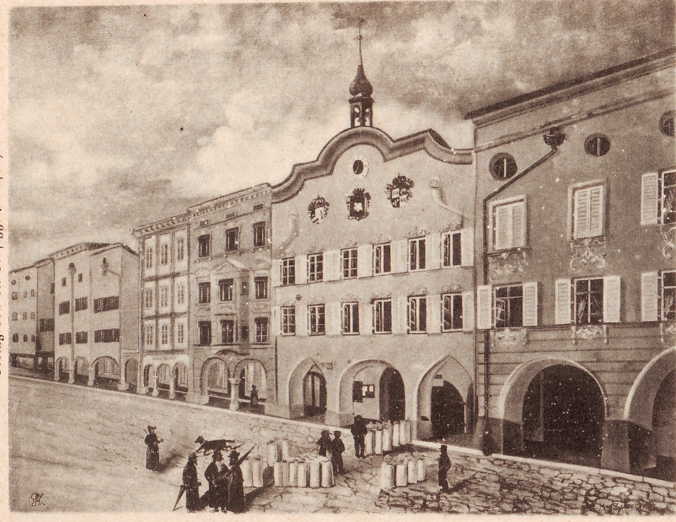 494306622_9720519931327565_413692264017353733_n Altes Rathaus in Rosenheim im Jahr 1878. Foto: Archiv Innpuls.me