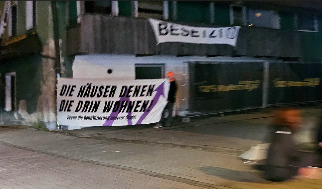 Hausbesetzung in der Innstraße 70: Aktivisten protestieren gegen Leerstand und hohe Mieten