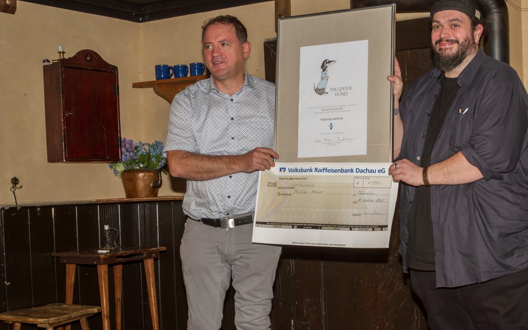 Neuer Sprachpreis „Da gfeide Hund“ für bairischen Liedermacher Mathias Kellner