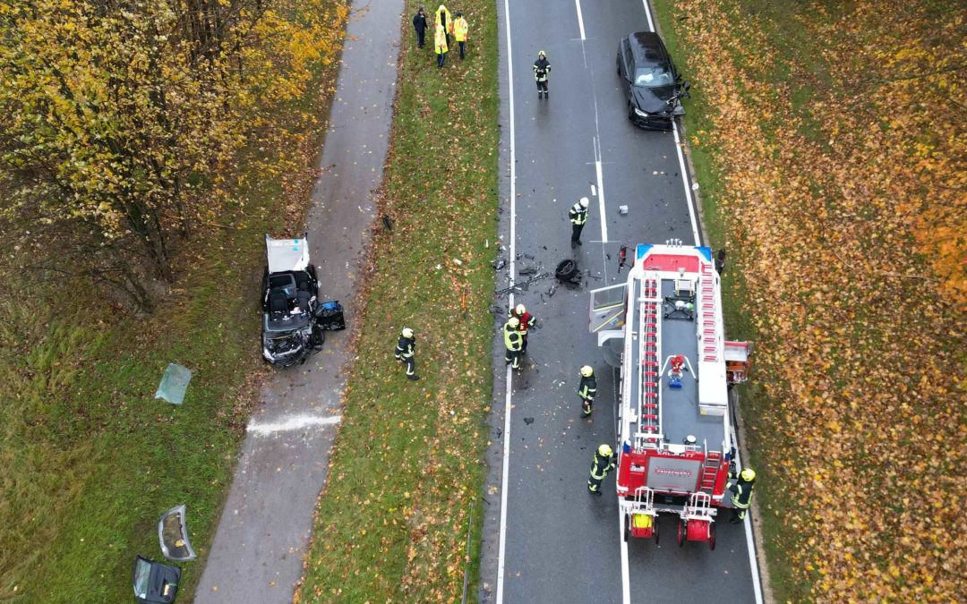 Schwerer Frontalzusammenstoß am Erlstätter Berg