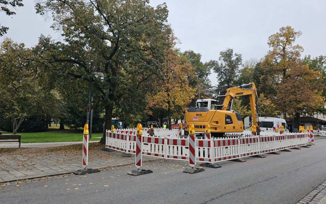 Bauarbeiten im Salingarten – Spielplatzvorbereitungen gestartet