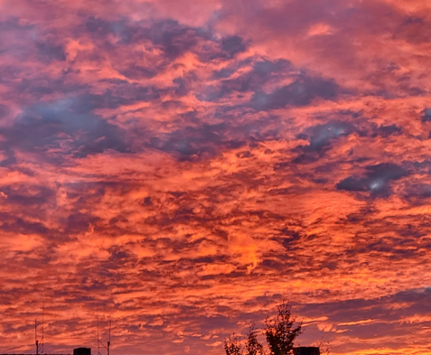 Himmel Feuriger Himmel. Foto: re