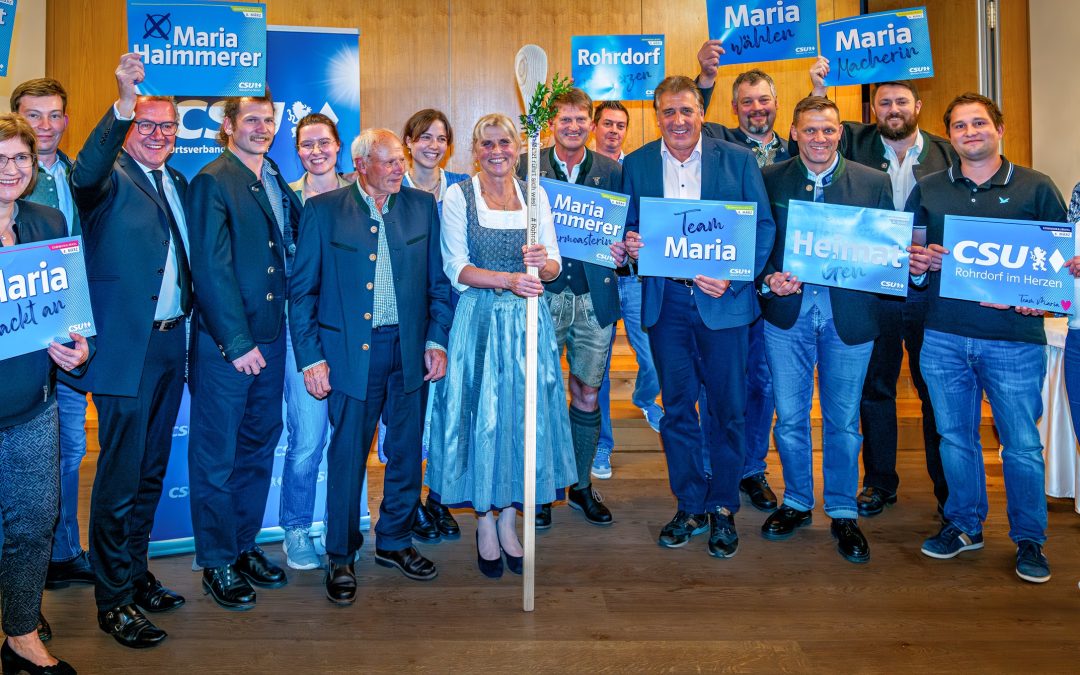 CSU Rohrdorf nominiert Maria Haimmerer als Bürgermeisterkandidatin