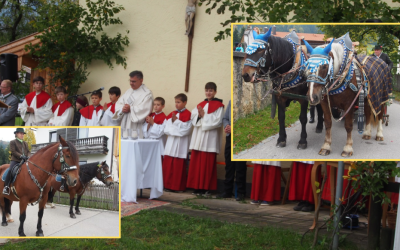 Lebendige Tradition beim Leonhardiritt in Roßholzen