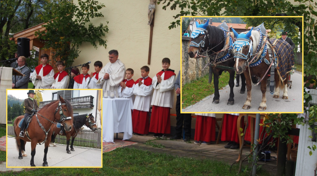 Lebendige Tradition beim Leonhardiritt in Roßholzen