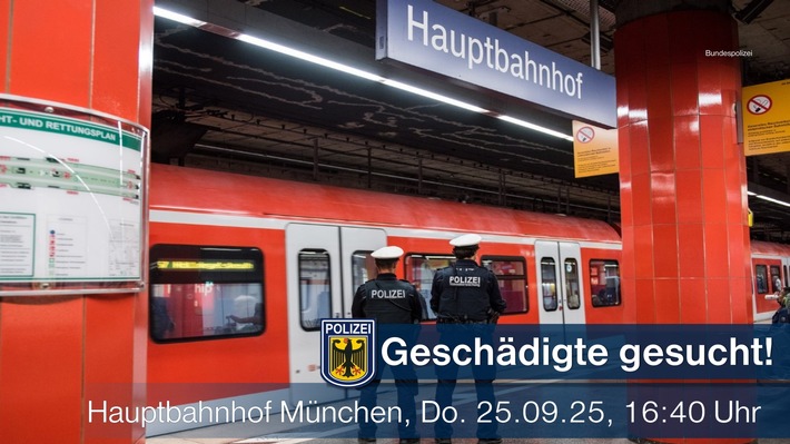 Bundespolizei sucht Frau nach Vorfall am Münchner Hauptbahnhof
