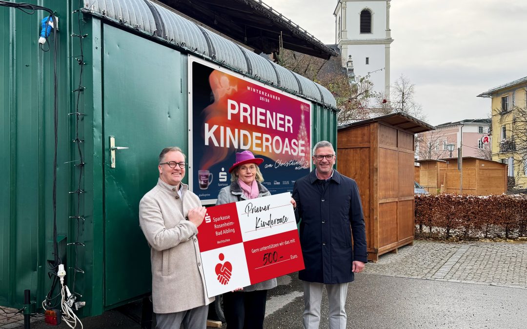Priener Christkindlmarkt: Sparkasse unterstützt vorweihnachtliches Kinderprogramm