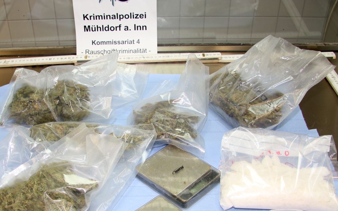 Waldkraiburg. Kripo stellt große Mengen Rauschgift sicher