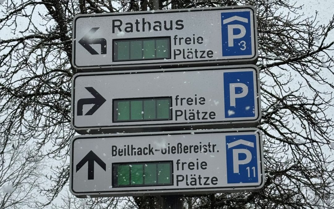 Dynamisches Parkleitsystem in Rosenheim ausgefallen