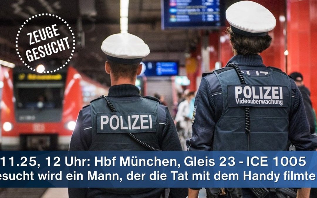 Bundespolizei sucht Zeugen nach tätlichen Angriff auf Zugbegleiterin