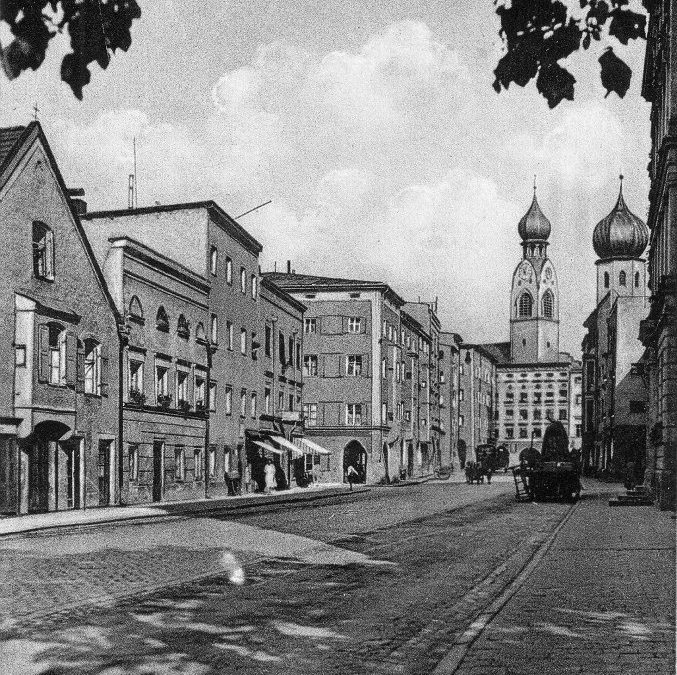Heilig-Geist-Straße, Rosenheim, ca. 1905