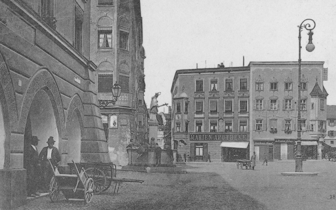 Max-Josefs-Platz, Rosenheim, ca. 1920